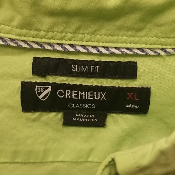 Cremieux Lime Green Button Down - Picture 3 of 3
